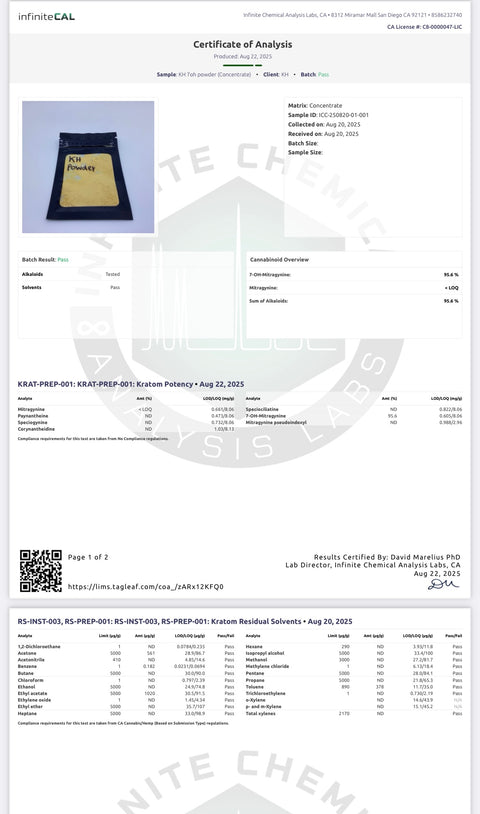 7OH Extract Powder (95.6%) Thai Manufacturer