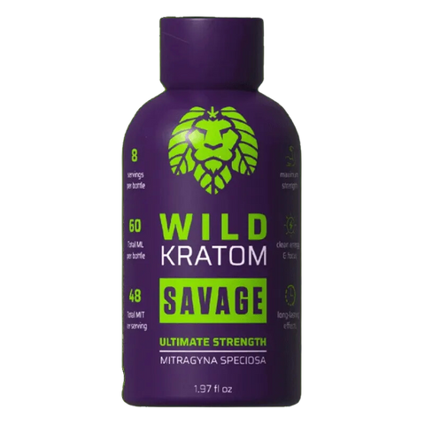 Wild Kratom Savage Ultimate Strength Kratom Shot – 56ml