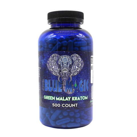 Blue Magic Green Malay Kratom Capsules