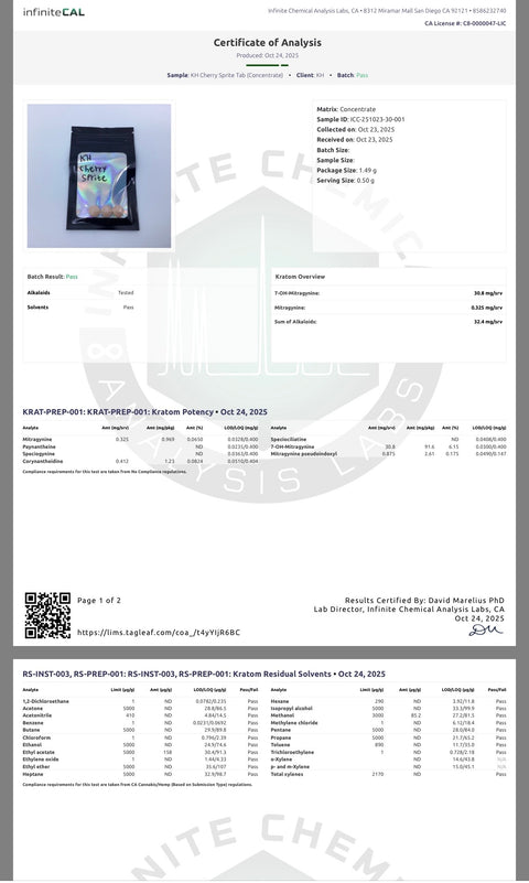 30MG 7 OH Tabs (Cherry Sprite)