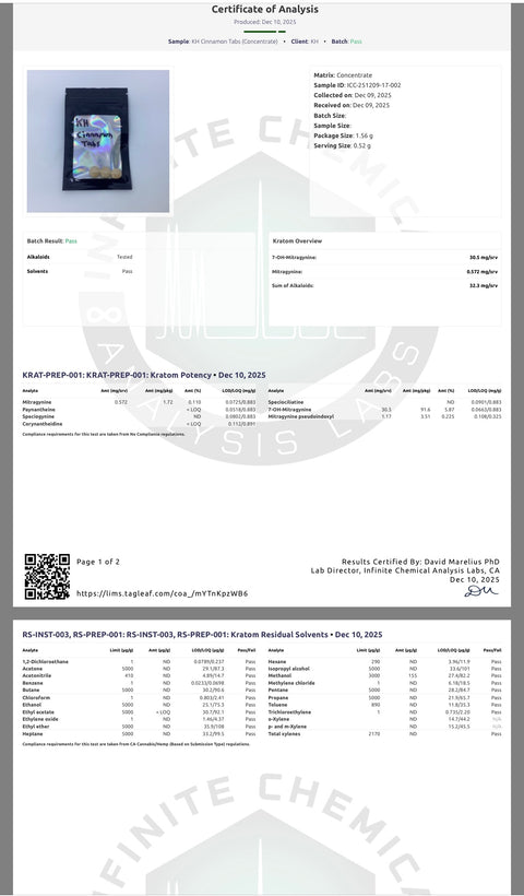 30MG Tabs (Sweet Cinnamon)