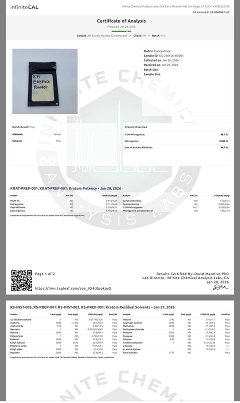 Extract Powder (96.7%) Thai Manufacturer White