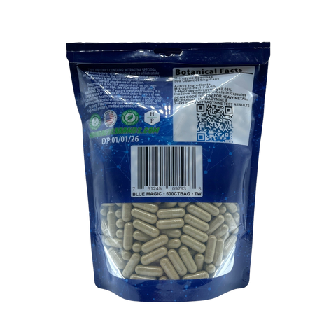 Blue Magic Trainwreck Kratom Capsules